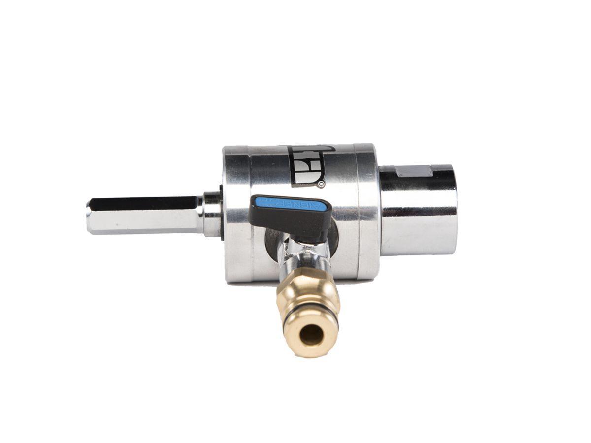 Adapter met watertoevoer HEX naar 1/2"