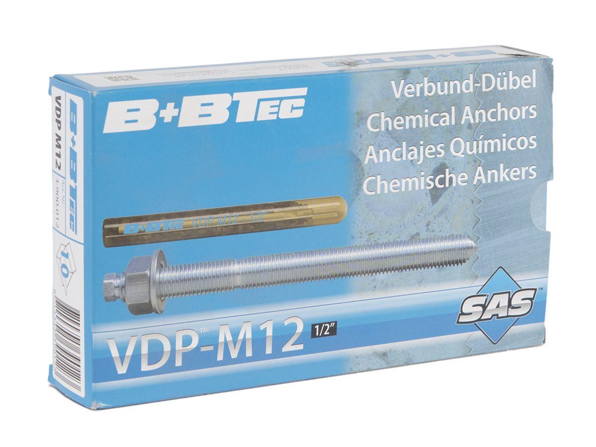 Chemisch anker VDP-M12 1/2" á 10 stuks