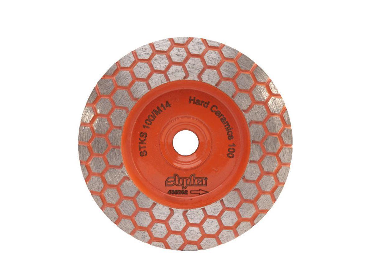 Komschijf tegels 45° - Ø100mm